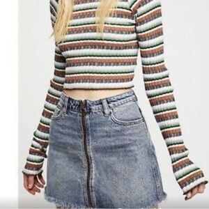 Free People Zip it up Skirt